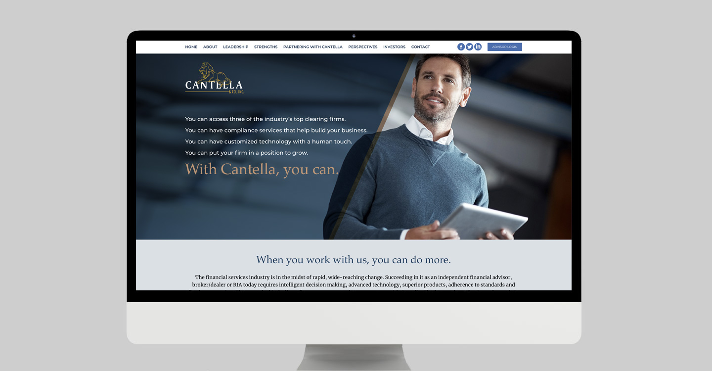 Cantella & Company website